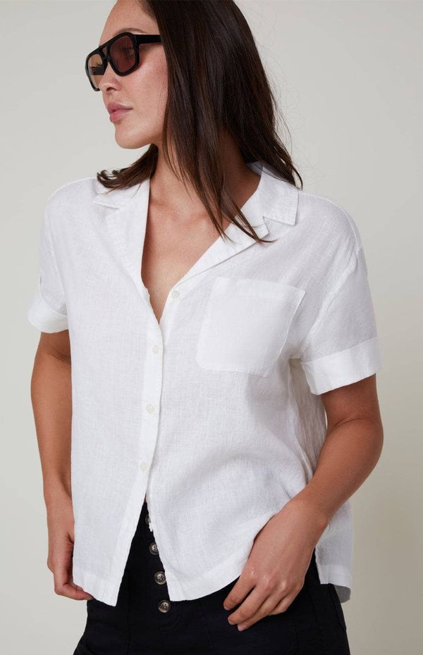 Jovie S/S Button Down | Ivory