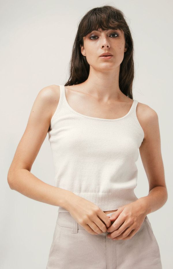 Gia Tank Top Sweater | Ivory