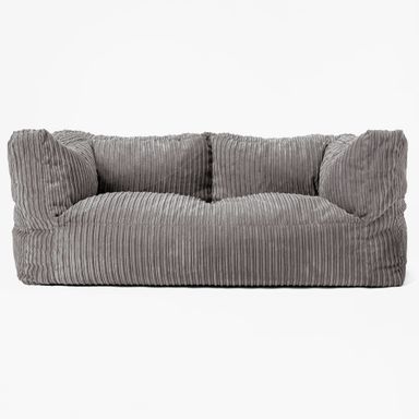 2-Sitzer Albert Sitzsacksofa - Cord Graphitgrau