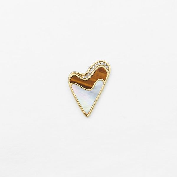 Mother of Pearl Heart Earring