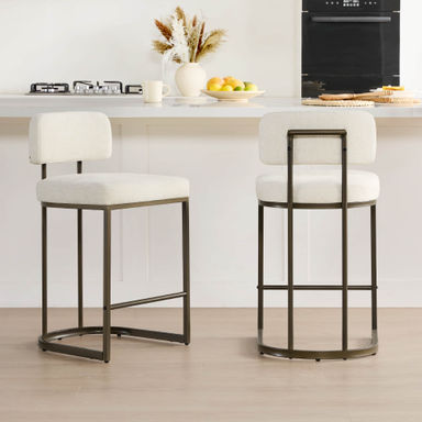 Kenya Modern Upholstered Counter Stools