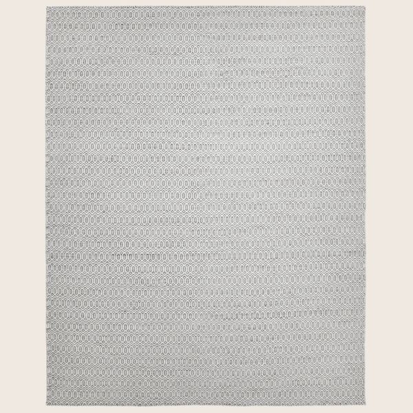 Slate Flatweave Wool Rug - 2'6" x 10'