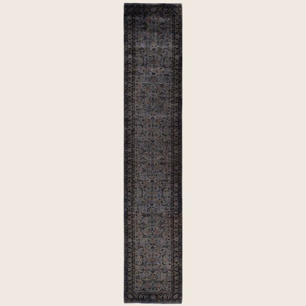 Grey Samsara Wool Runner - 2'7" x 13'5"