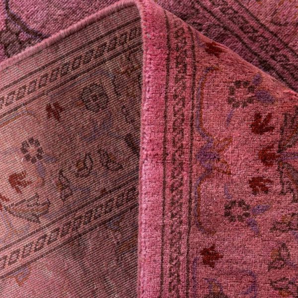 Pink Samsara Wool Runner - 2'7" x 17'