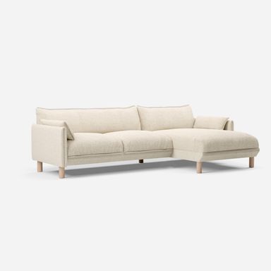 Cozy 4 Seater RH Chaise Sofa | Ecru Boucle