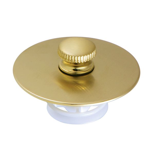 Kingston Trimscape DTL5304A7 Universal Cover-Up Tub Drain Stopper, Brushed Brass