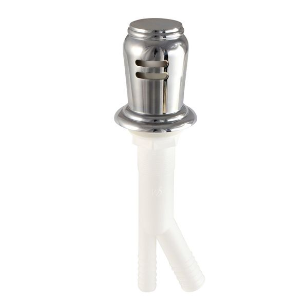 Kingston Heirloom KA831C - Trimscape Dishwasher Air Gap with Brass Cover, Polished Chrome