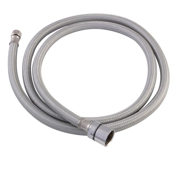 Kingston KSHO8881 61-Inch Nylon Hose, Gray/Polished Chrome