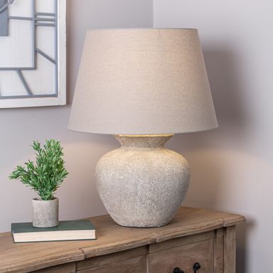 Textured Stone Based Darcy Lamp