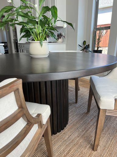 Fluted Round Dining Table