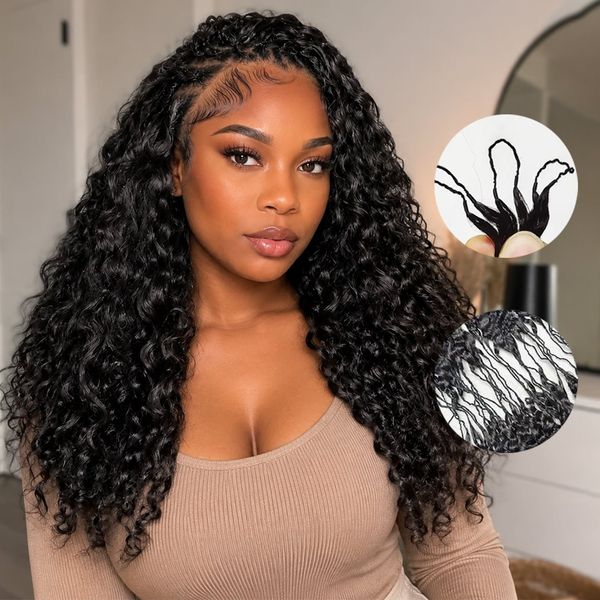 Geeta Hair Crochet Human Hair Burmese Curly Miracle Knots Friendly for Boho Braids Pre-Separated Time-Saving Design Flash Sale
