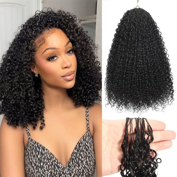 Geeta Hair Crochet Human Hair Kinky Curly Miracle Knots Friendly for Boho Braids Pre-Separated Time-Saving Design Flash Sale