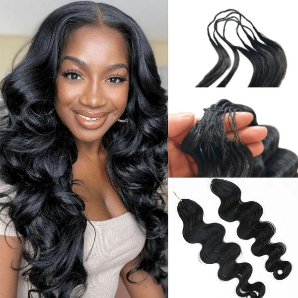 Geeta Hair Crochet Human Hair Body Wave Miracle Knots Friendly for Boho Braids Pre-Separated Time-Saving Design Flash Sale
