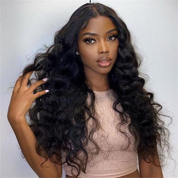 Loose Wave 13x4 HD Lace Front Wig Pre Plucked Hairline With Baby Hair 150% Density Flash Sale