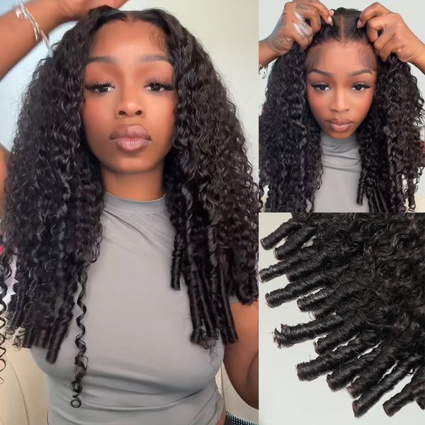 Burmese Curly 13x4 Lace Front Wig 100% Human Hair Wigs Curly Hair Pre Plucked Hairline Brand Day Flash Sale
