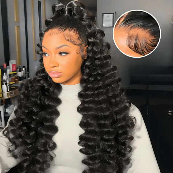Natural Crimps Curls Loose Deep Wave HD Lace Frontal Glueless Wig Subscriber Exclusive Flash Sale