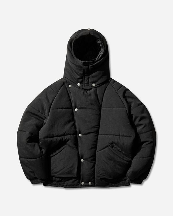 Men's Diagonal Flap Puff Jacket Black