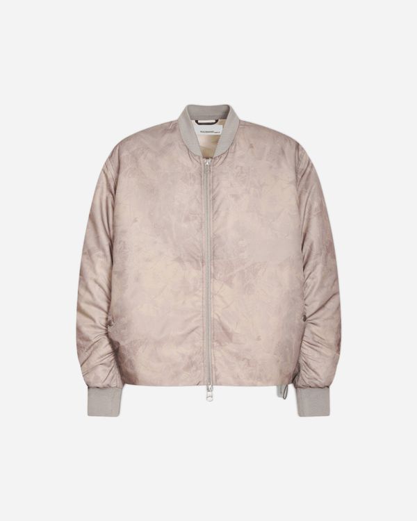 Men's Minimal Bomber Jacket Foliage Print