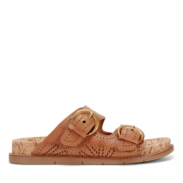 Francii Round Toe Casual Slip-on Flat Sandals