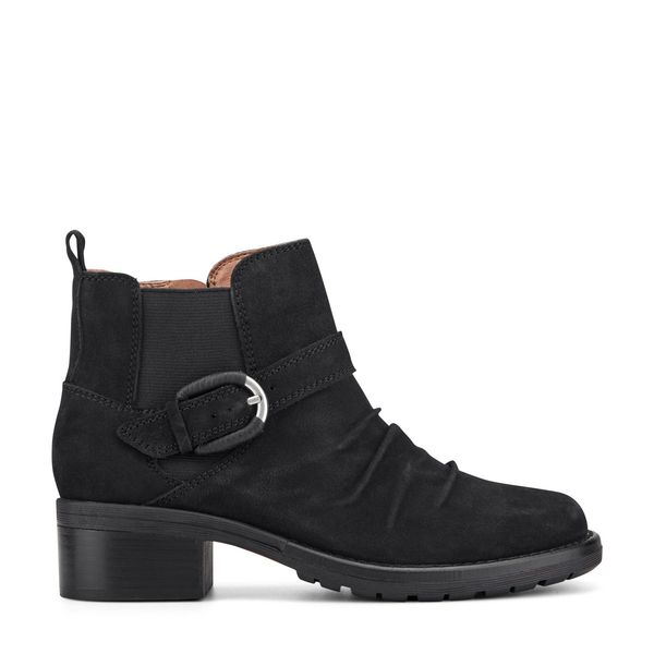 Zane Suede Ruched Booties