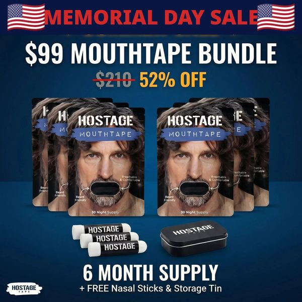 Memorial Day Mouth Tape Bundle + Nasal Sticks + Tin
