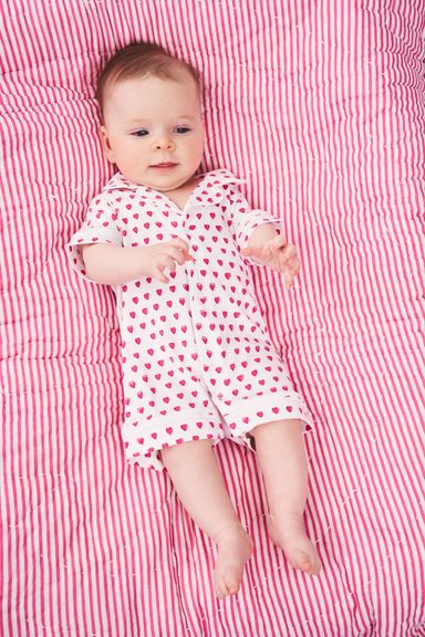 Infant Hearts Polo Onesie