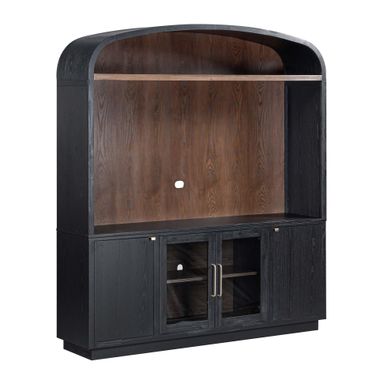 Marlow Black Wood Entertainment Center