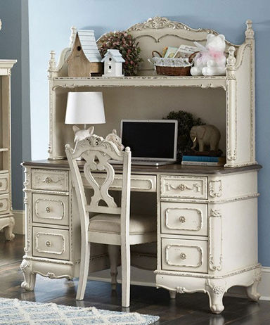 Homelegance - Cinderella 2 Piece Writing Desk - 1386NW-10-11C