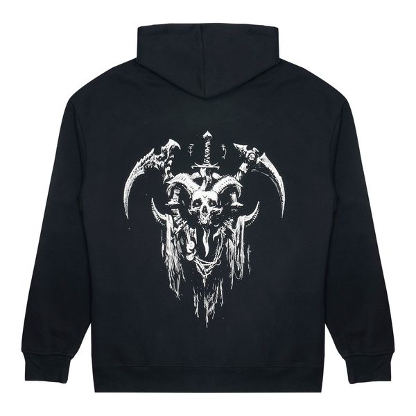 Diablo IV Necromancer Sigil Black Zip-Up Hoodie