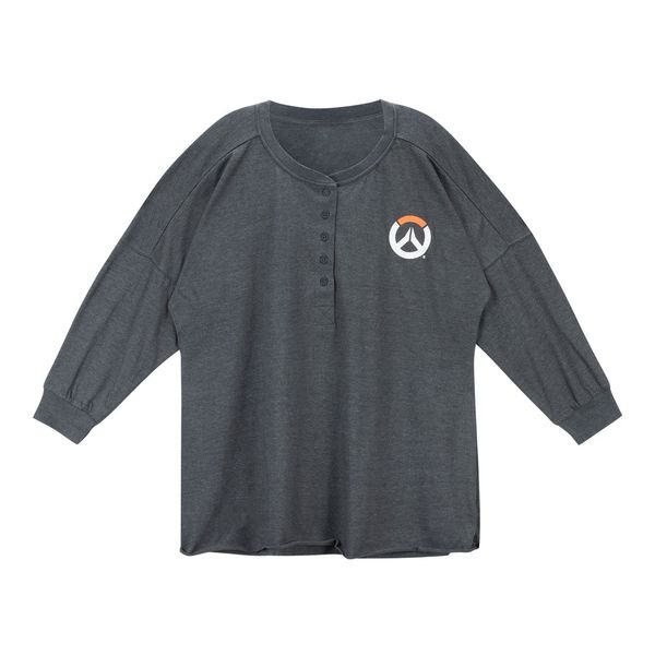 Overwatch Logo Women's Grey Long Sleeve T-Shirt