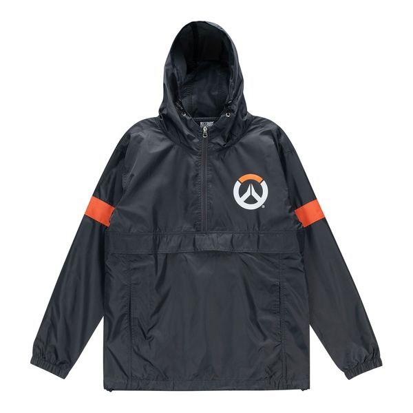 Overwatch Grey Half-Zip Windbreaker Jacket