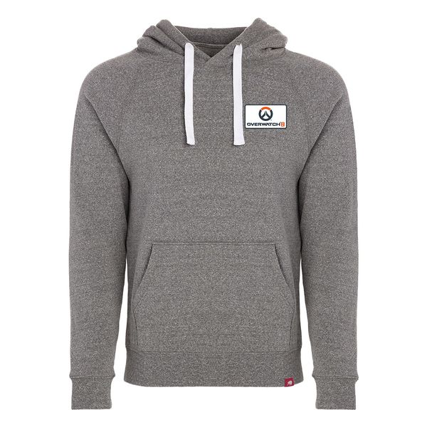 Overwatch 2 Logo Patch Grey Heather Pullover Hoodie