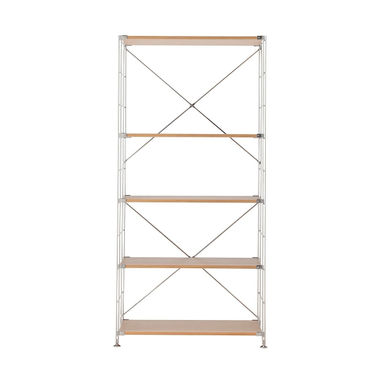 Oak Stainless Steel Unit Shelf Set - Wide - Large