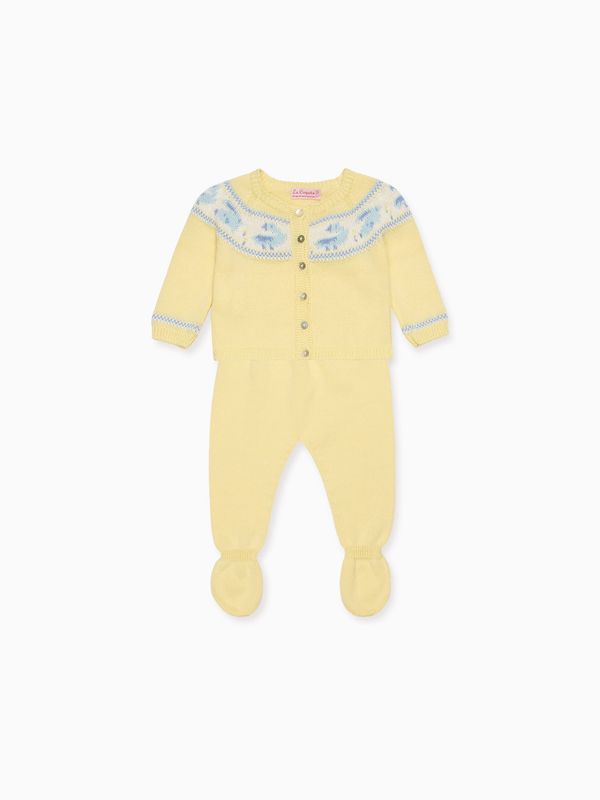 Lemon Kayra Cotton Baby Knitted Set