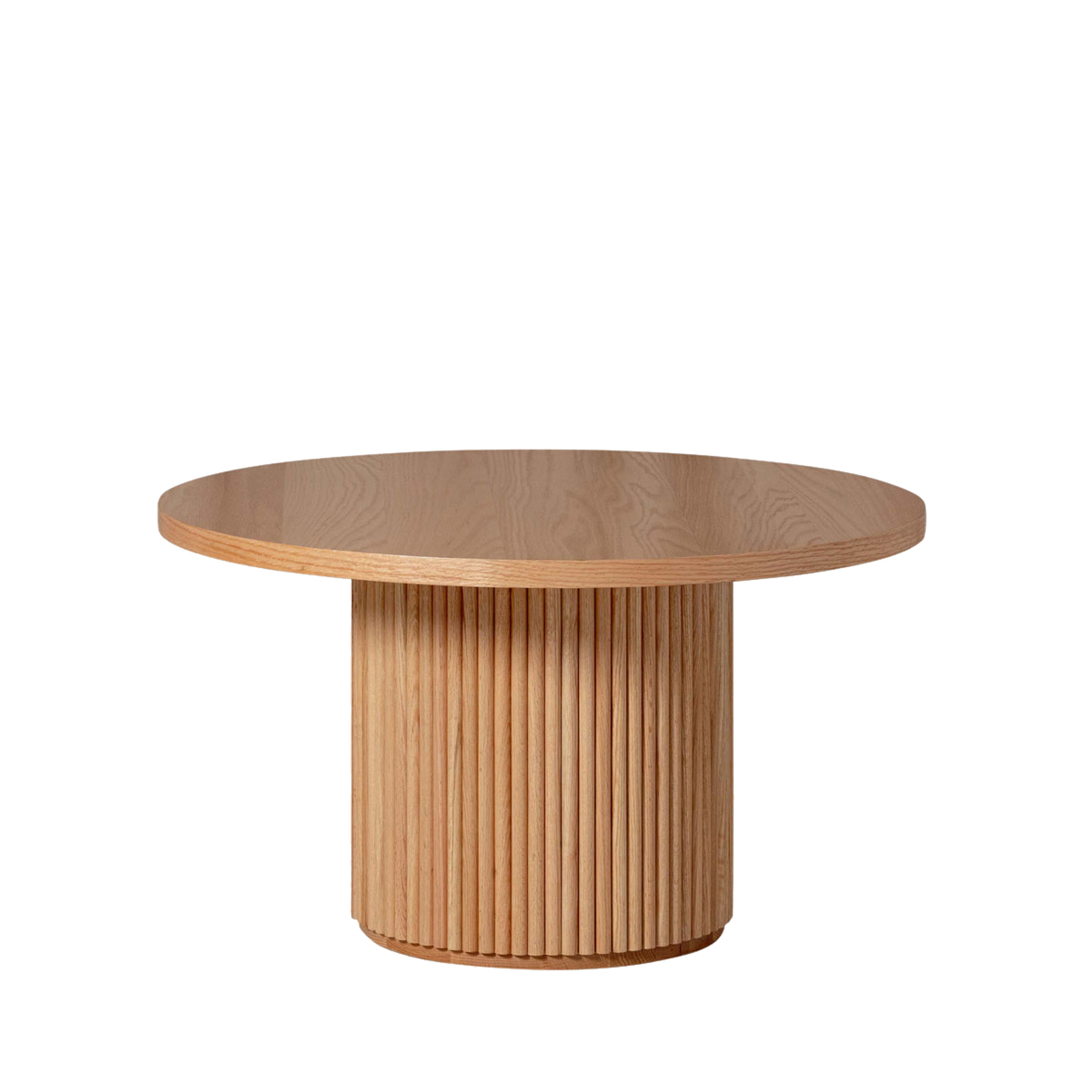 Fluted Round Kids Activity Table - Solid European Oak