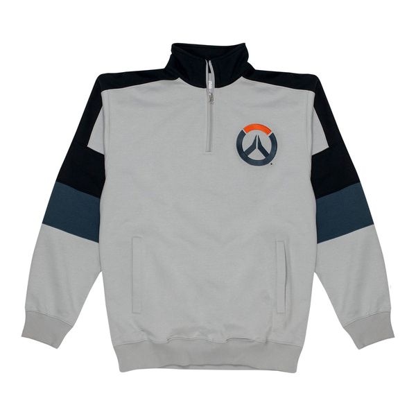 Overwatch Logo Grey Quarter-Zip Sweatshirt