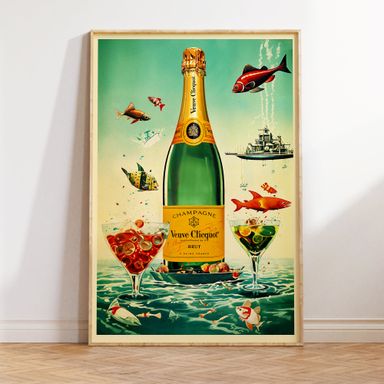 Veuve Cliquot Champagne Poster