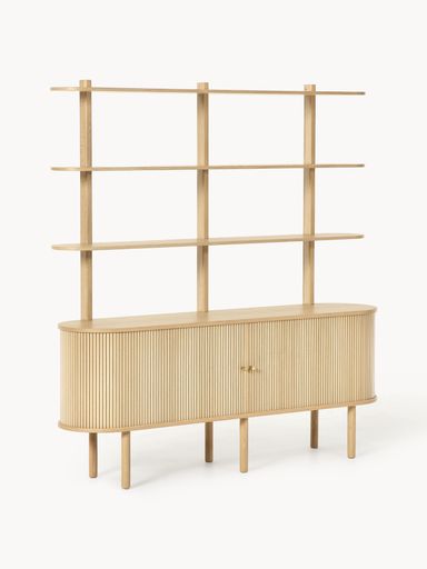 Großes Regal Calary mit geriffelter Front