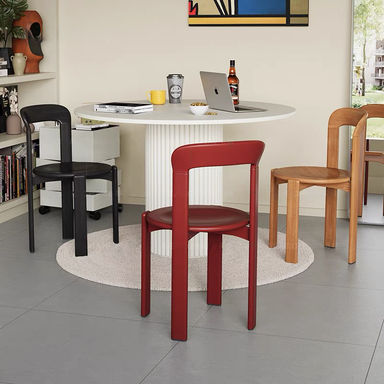 Wooden Brunorey Chair, Dining Chair Set of 2, Stackable