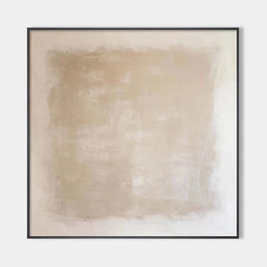 DESERT SANDS: Minimalist Textured Painting in Beige