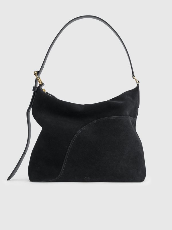 Bassano Black Suede/Leather Tote bag