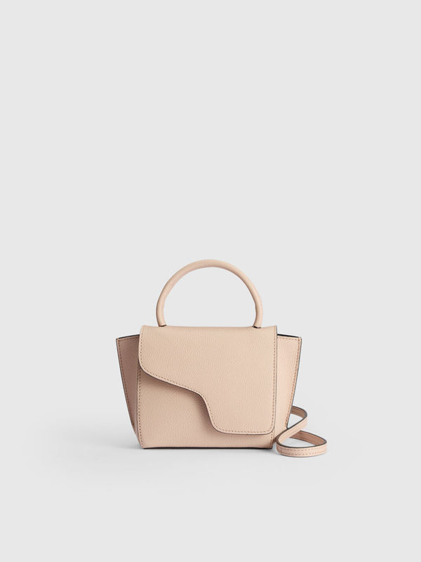 Montalcino Cipria Grained Leather Mini handbag
