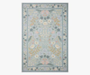Cotswolds Willow Power Loomed Rug - Sky