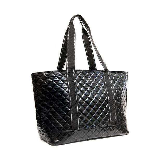 Quilted Woven Tote Large