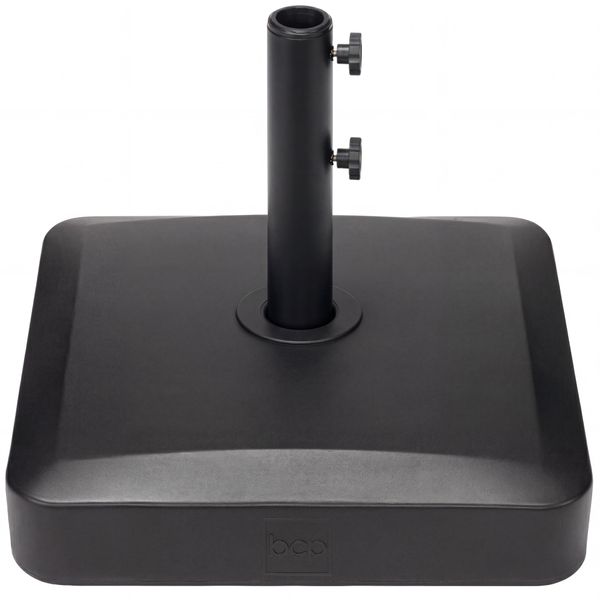 Plastic Patio Umbrella Base Pole Holder Accessory w/ Adjustable Knob