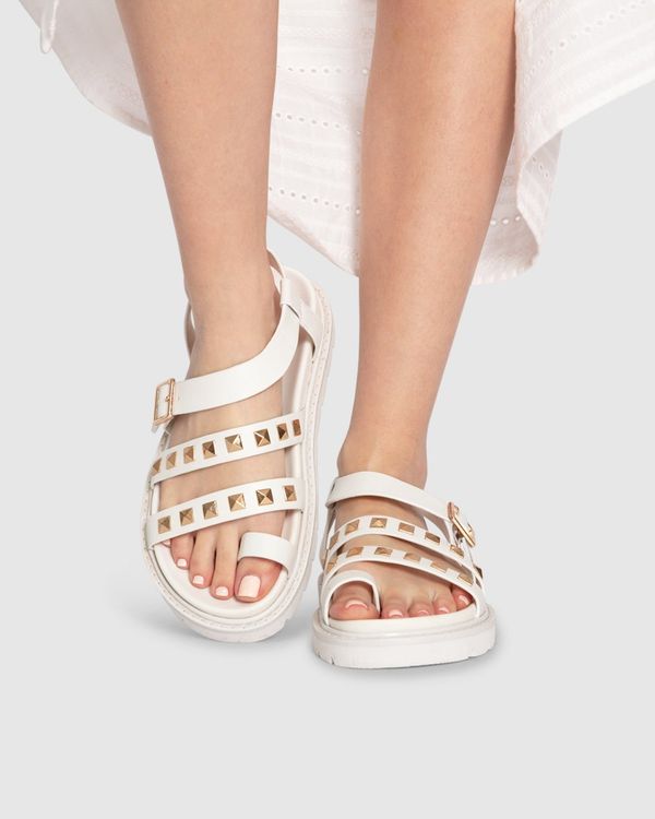 Morning Mood Chunky Stud Sandal - Cream