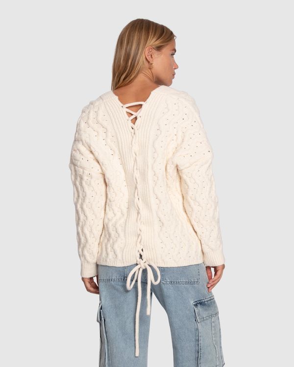 Sugar Plum Chunky Cardigan - Cream