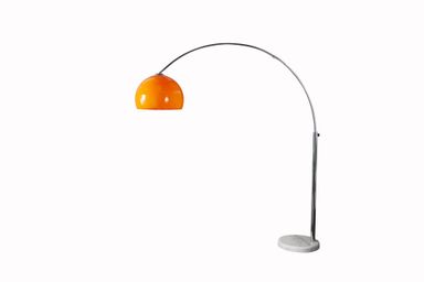 Floor lamp BIG BOW 175-205cm orange w/ marble base