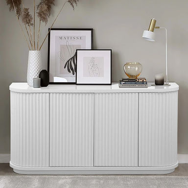 El Nino 1.6m Veneer Top Buffet Unit - White