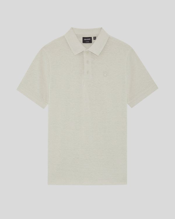 Linen Blend Polo Shirt